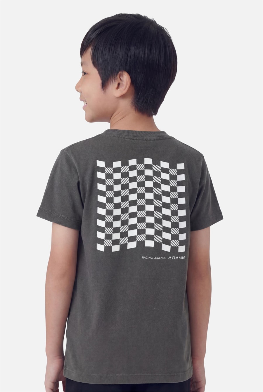 Camiseta Manga Curta Infantil Race Preto — foto 3 de 6