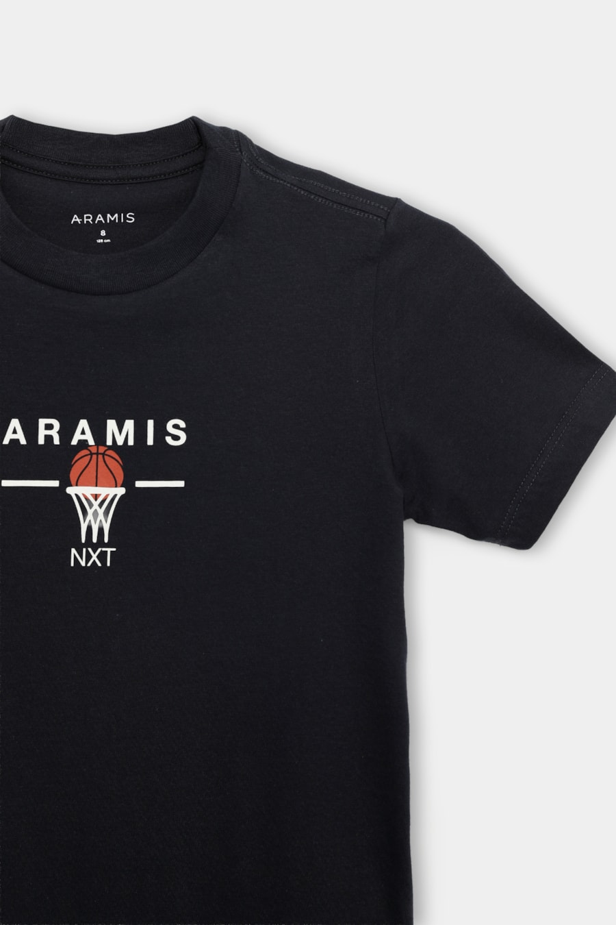 Camiseta Manga Curta Infantil Silk Basquete Marinho — foto 4 de 4