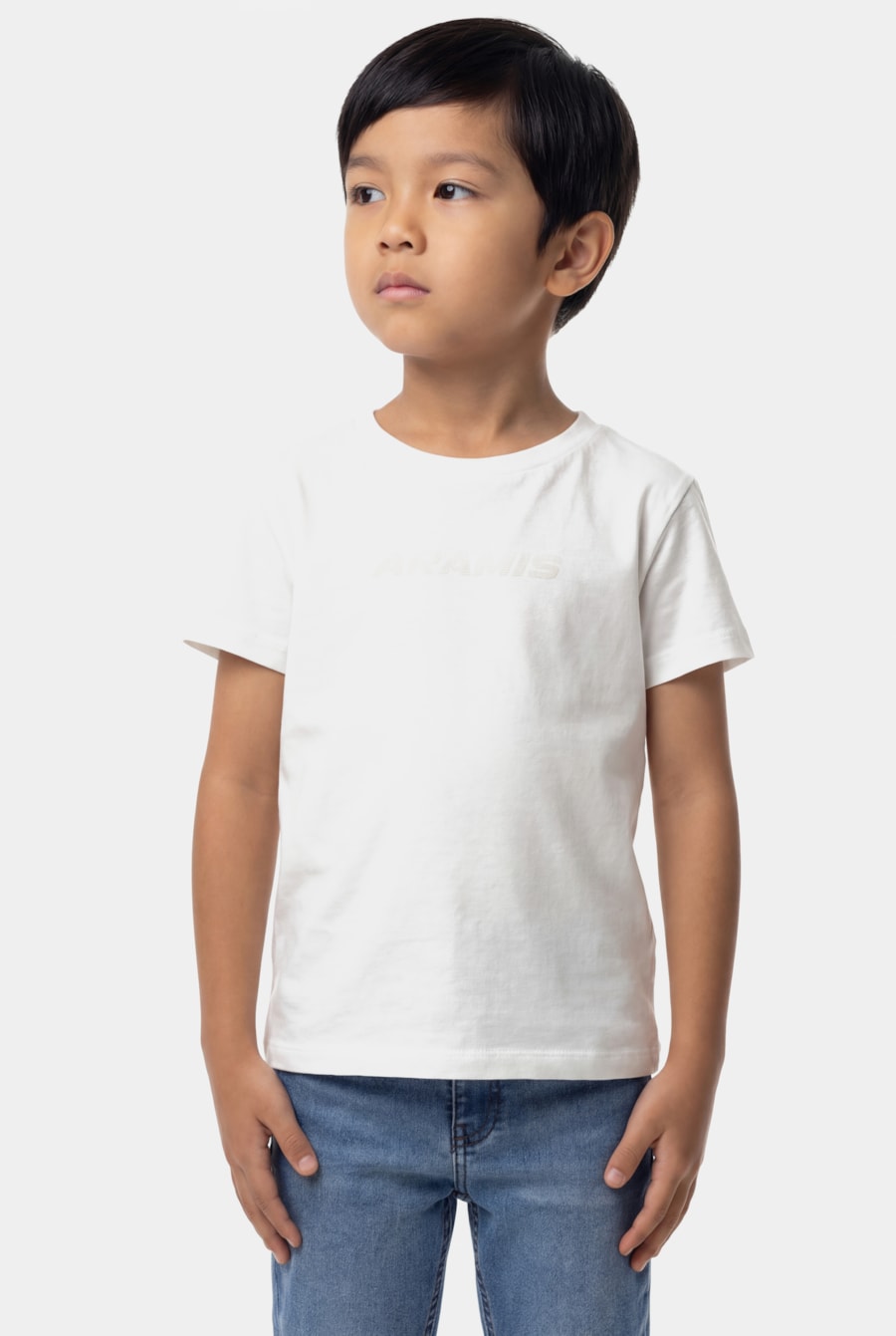 Camiseta Manga Curta Infantil Silk Off White — foto 1 de 3