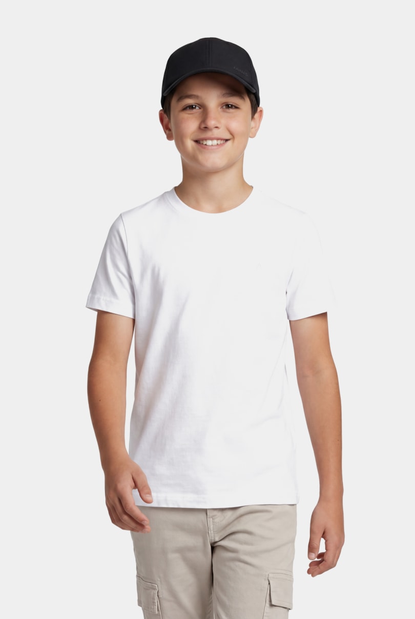 Camiseta Manga Curta Infantil Silk Since 95 Branco
