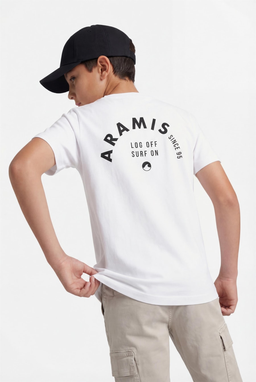 Camiseta Manga Curta Infantil Silk Since 95 Branco — foto 3 de 5