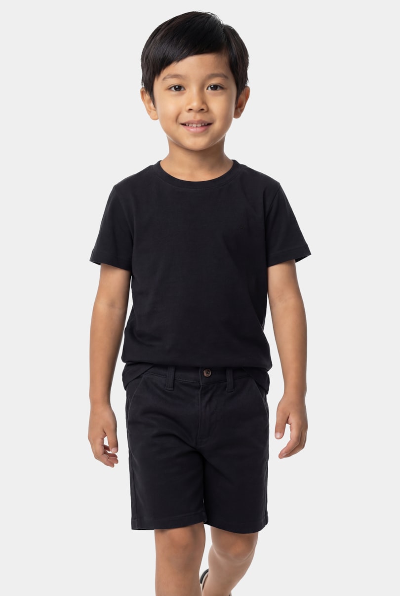 Camiseta Manga Curta Infantil Silk Since 95 Preto