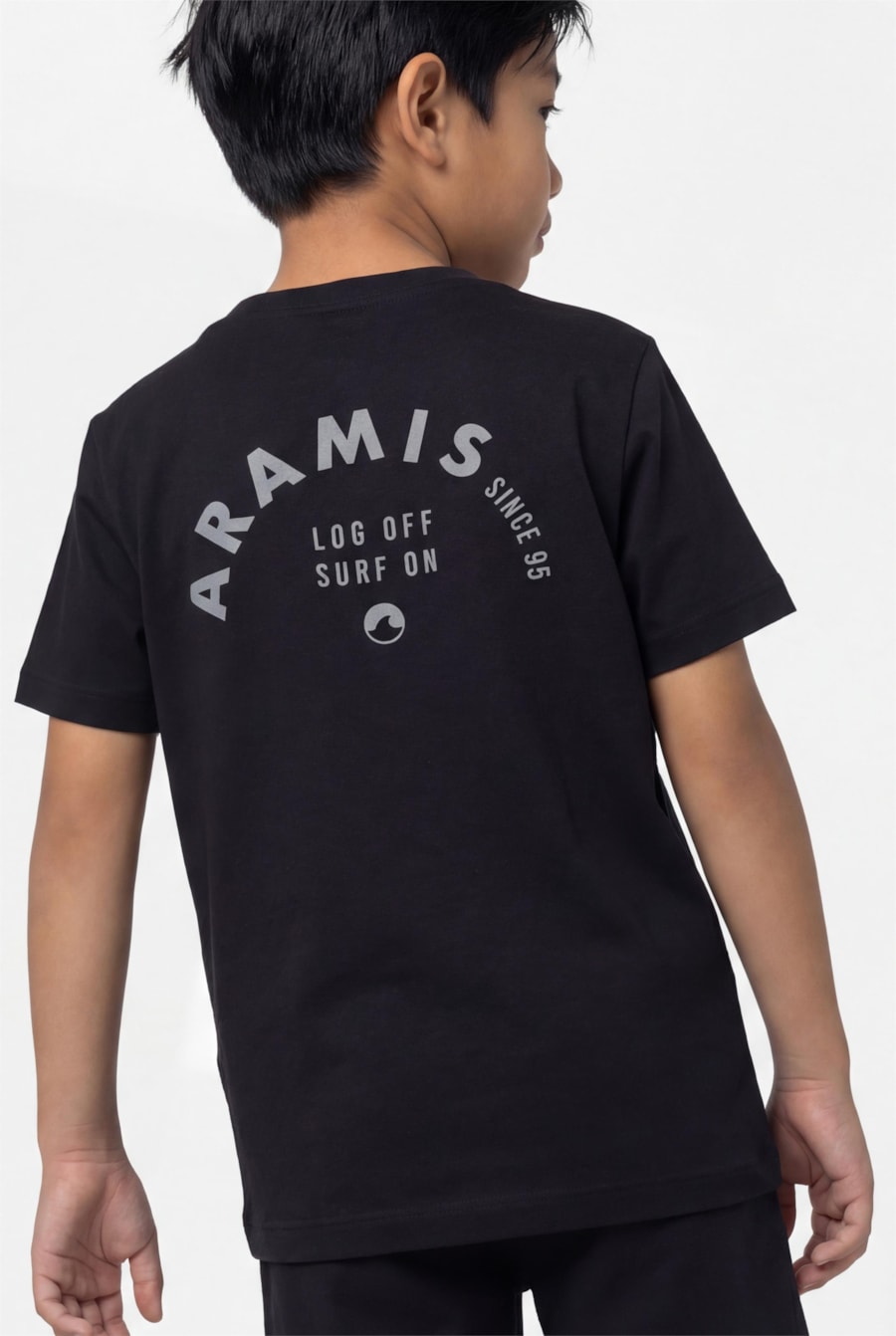 Camiseta Manga Curta Infantil Silk Since 95 Preto — foto 3 de 4