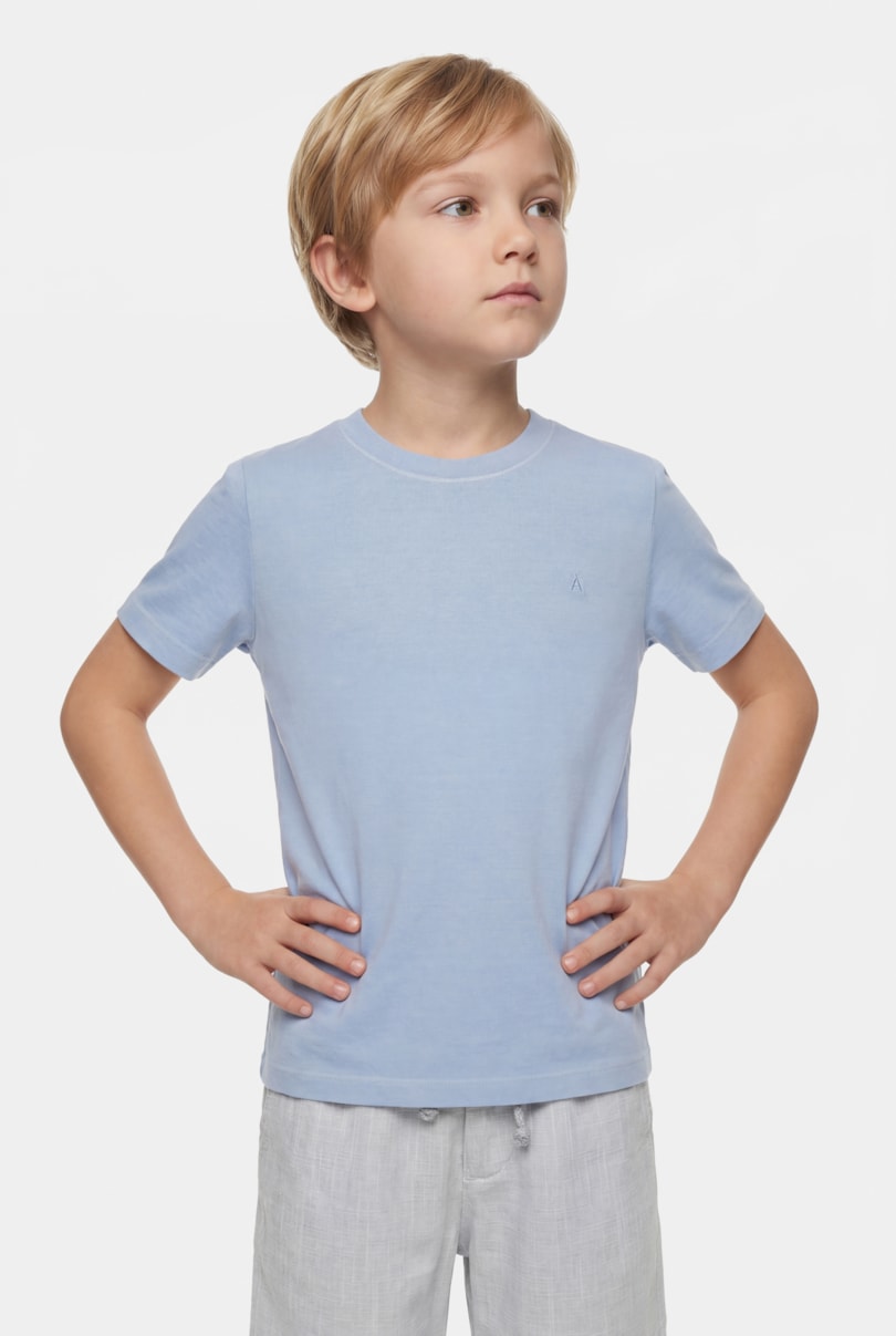 Camiseta Manga Curta Infantil Stonada Azul Lazulli