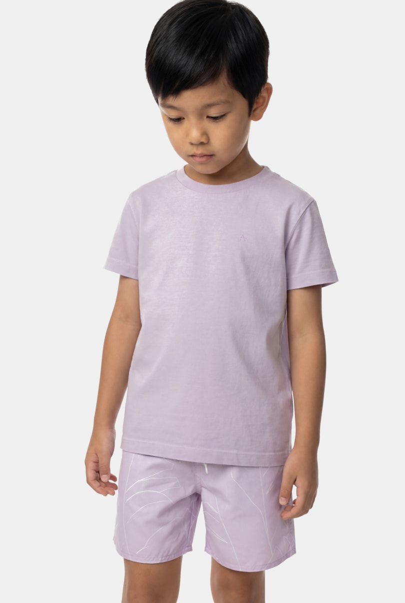 Camiseta Manga Curta Infantil Stonada Lilas