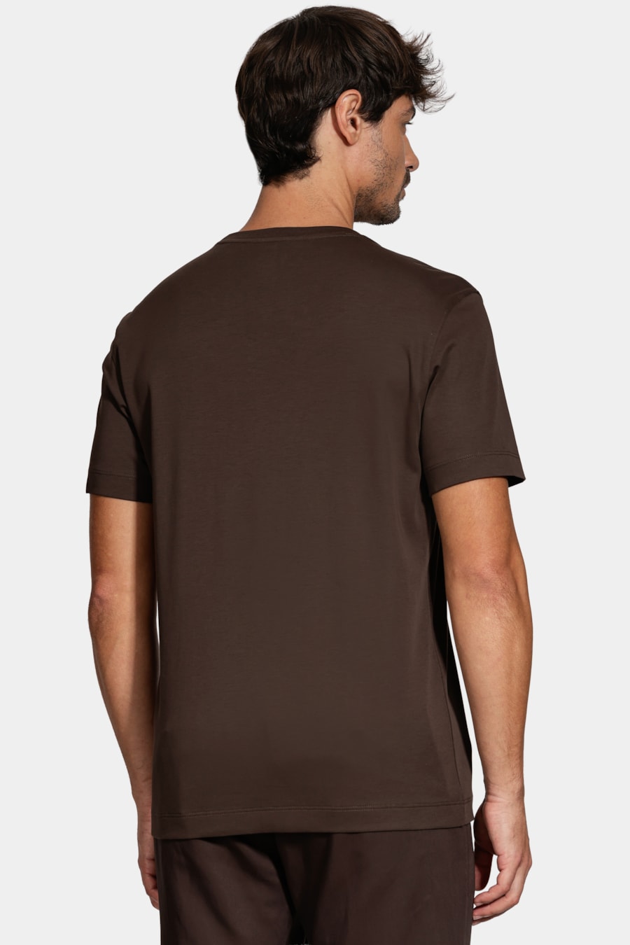 Camiseta Manga Curta Interlock Pima Café 117 — foto 4 de 5