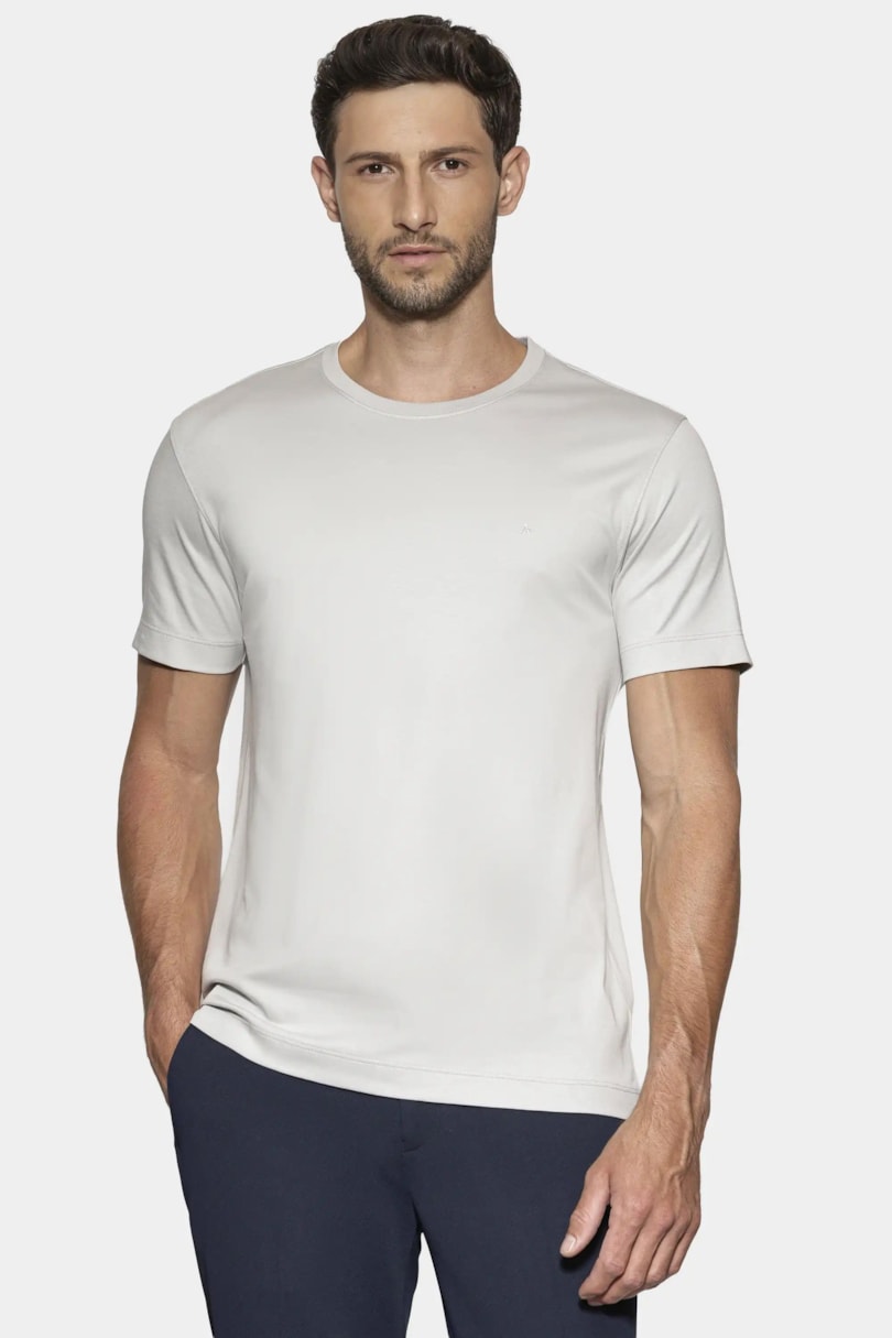 Camiseta Manga Curta Interlock Pima Gelo 117