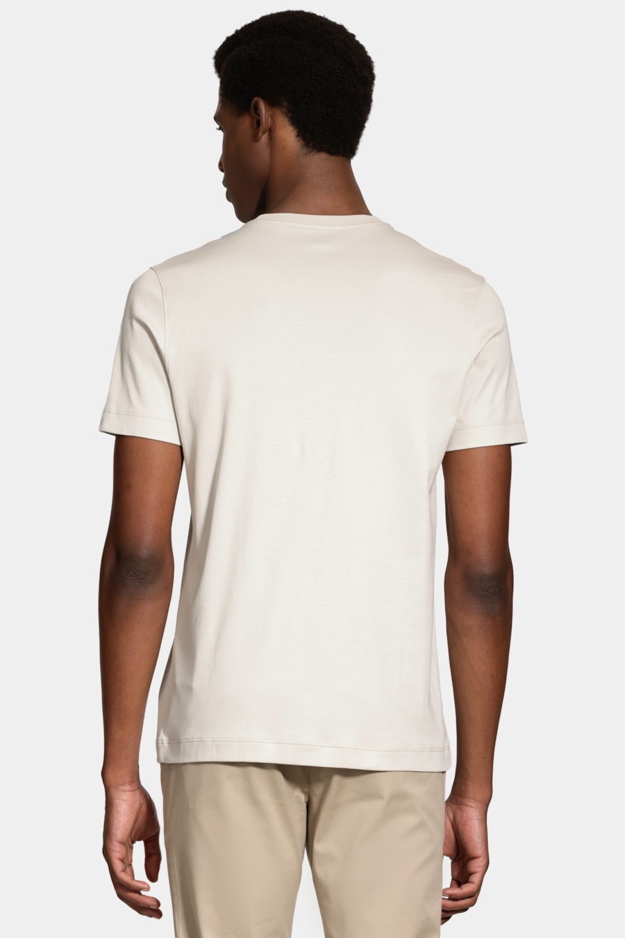 Camiseta Manga Curta Interlock Pima Marfim 117 — foto 4 de 5