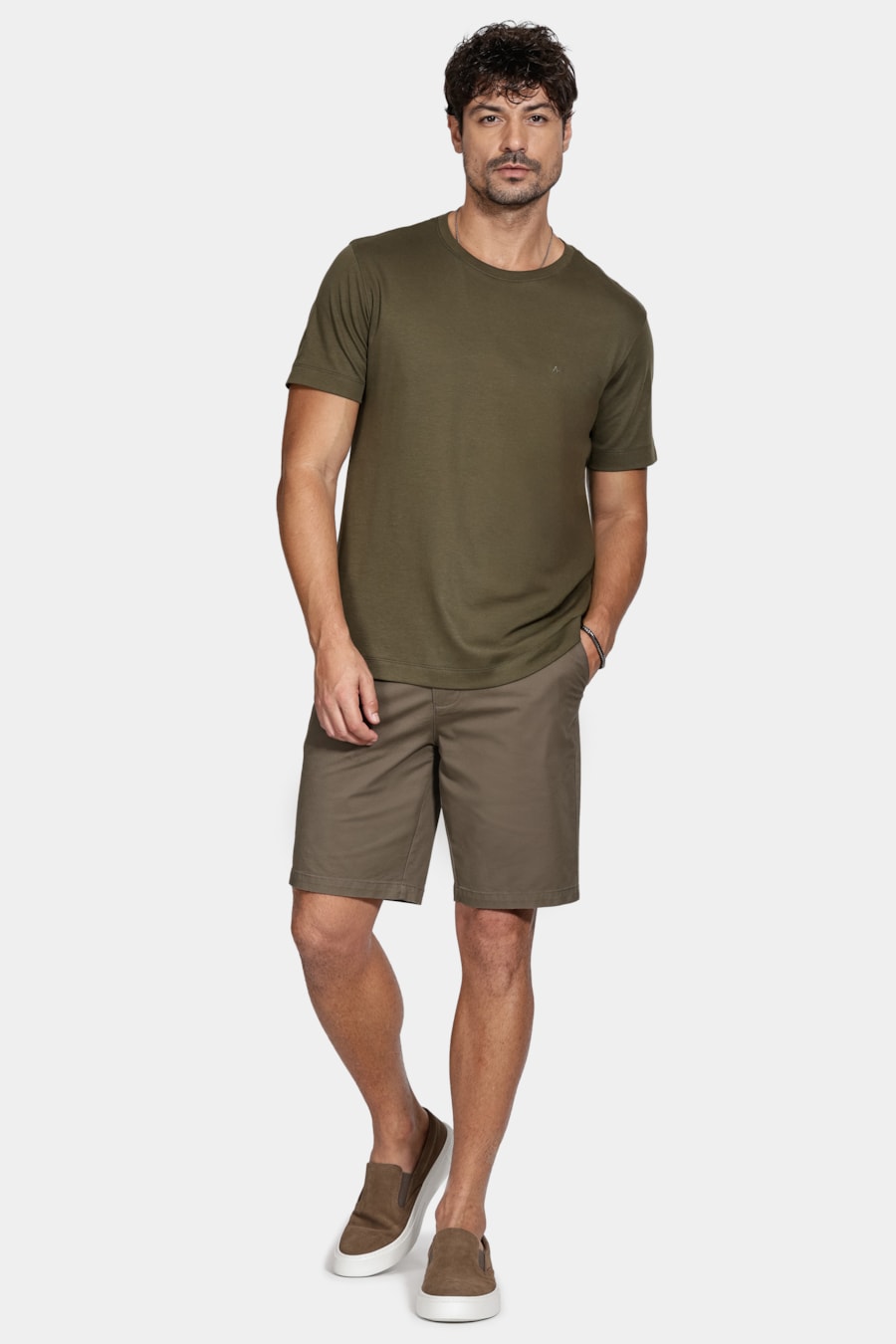 Camiseta Manga Curta Interlock Pima Militar — foto 2 de 5