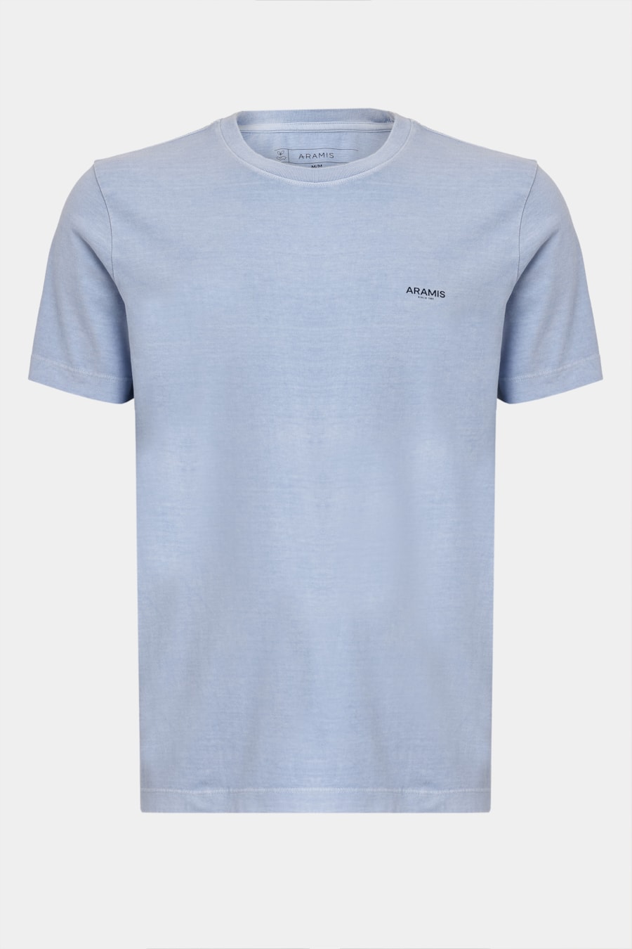 Camiseta Manga Curta Lavada Básica Azul Celeste — foto 5 de 5