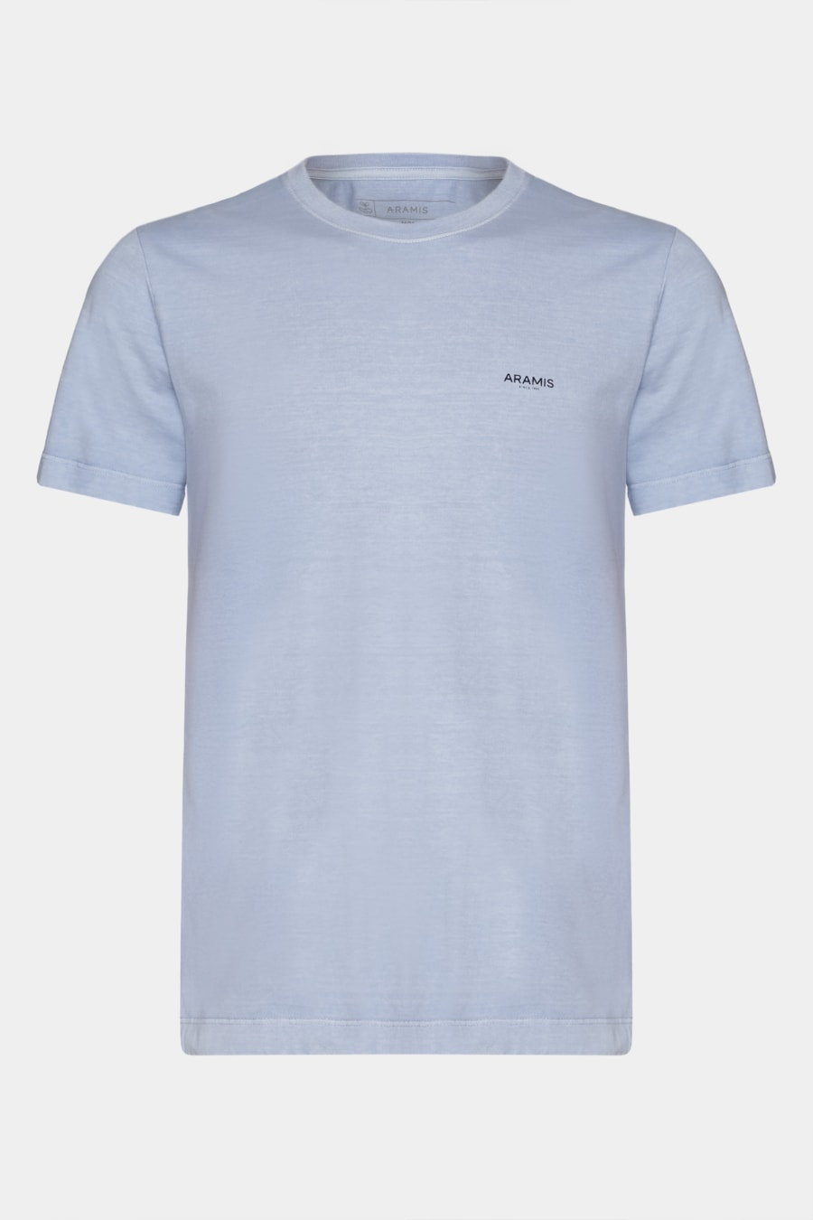 Camiseta Manga Curta Lavada Básica Azul Claro 117 — foto 6 de 6