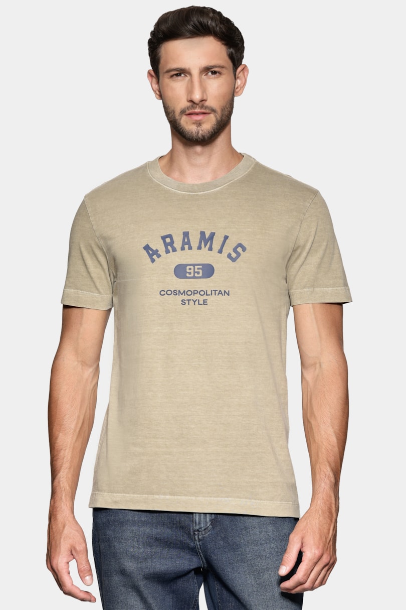 Camiseta Manga Curta Lavada Estampa Craquele Fendi 117