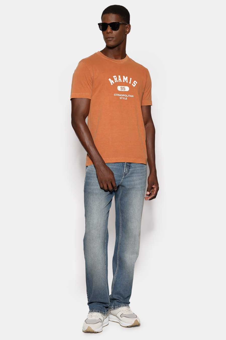 Camiseta Manga Curta Lavada Estampa Craquele Ferrugem 117 — foto 2 de 5