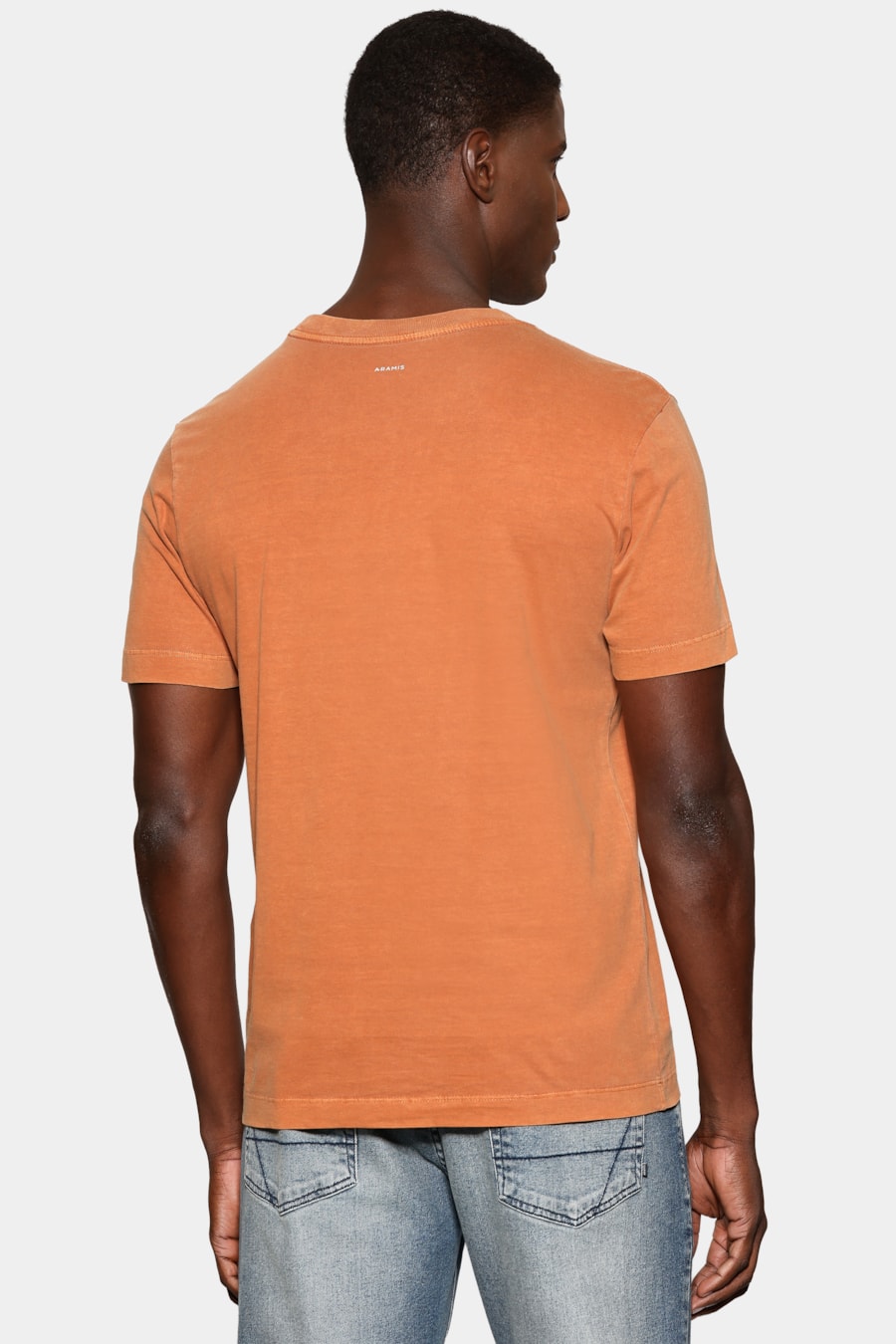 Camiseta Manga Curta Lavada Estampa Craquele Ferrugem 117 — foto 4 de 5