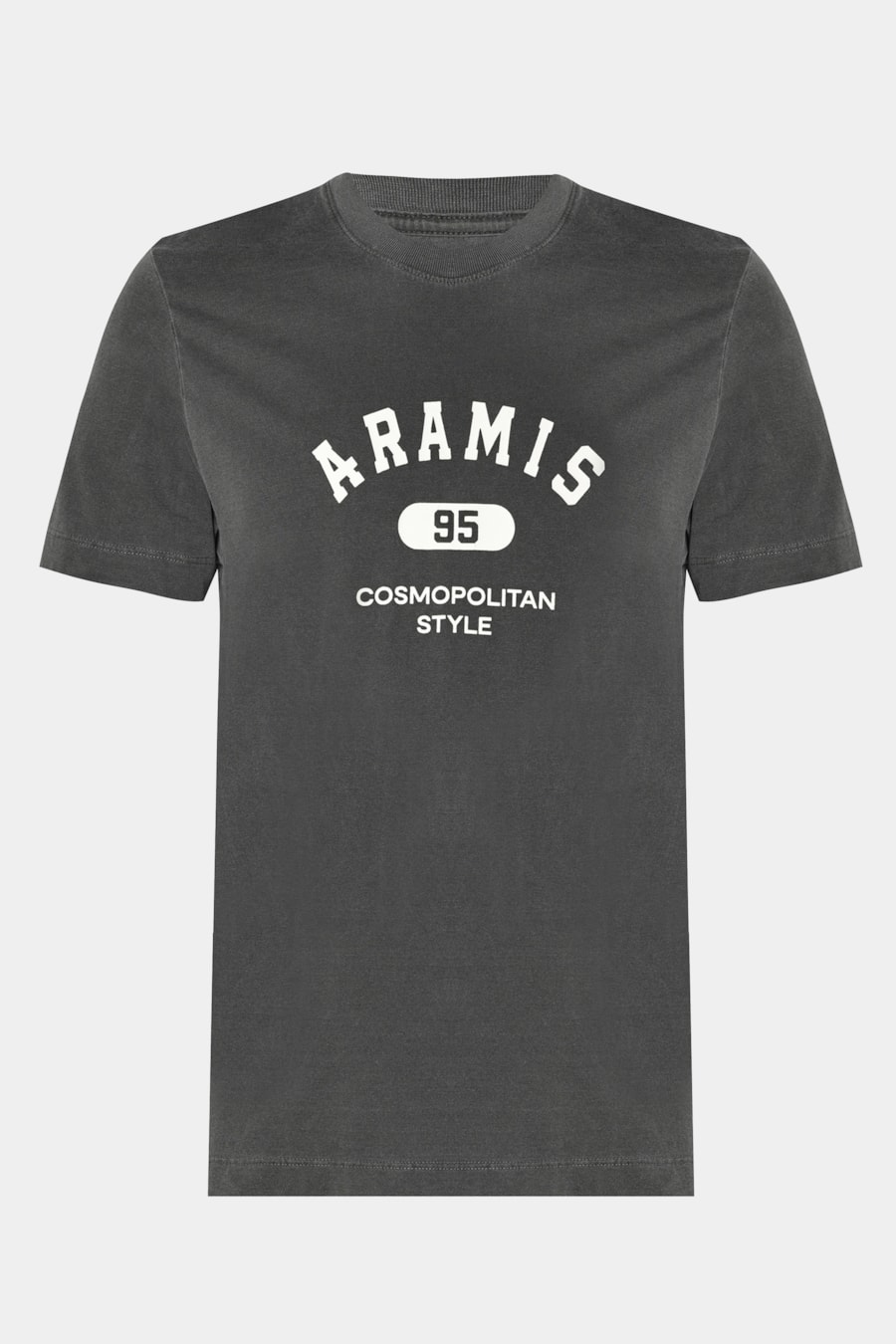 Camiseta Manga Curta Lavada Estampa Craquele Preto — foto 5 de 5
