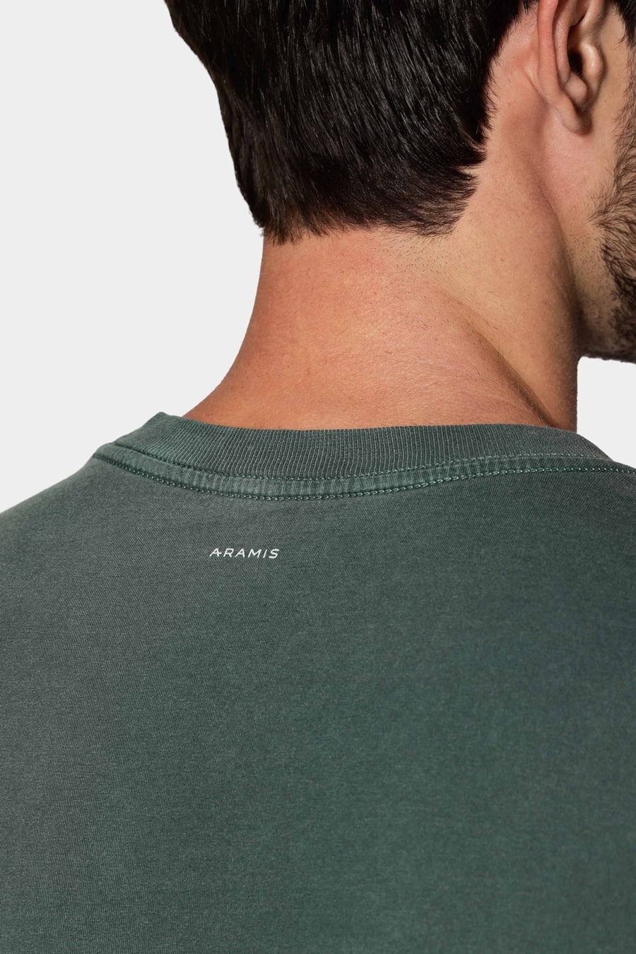 Camiseta Manga Curta Lavada Estampa Craquele Verde Intenso 117 — foto 4 de 6