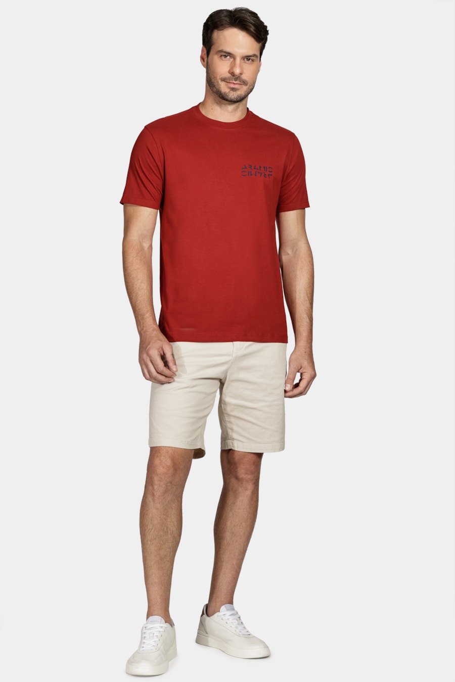 Camiseta Manga Curta Legends Vermelho Carmim — foto 2 de 5