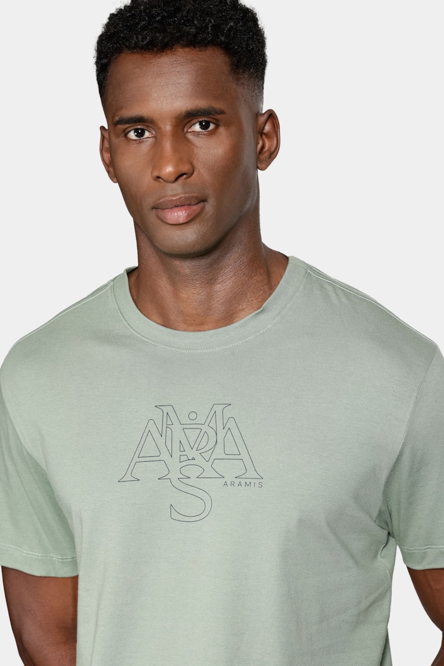 Camiseta Manga Curta Lettering Aramis Menta 116 — foto 3 de 5