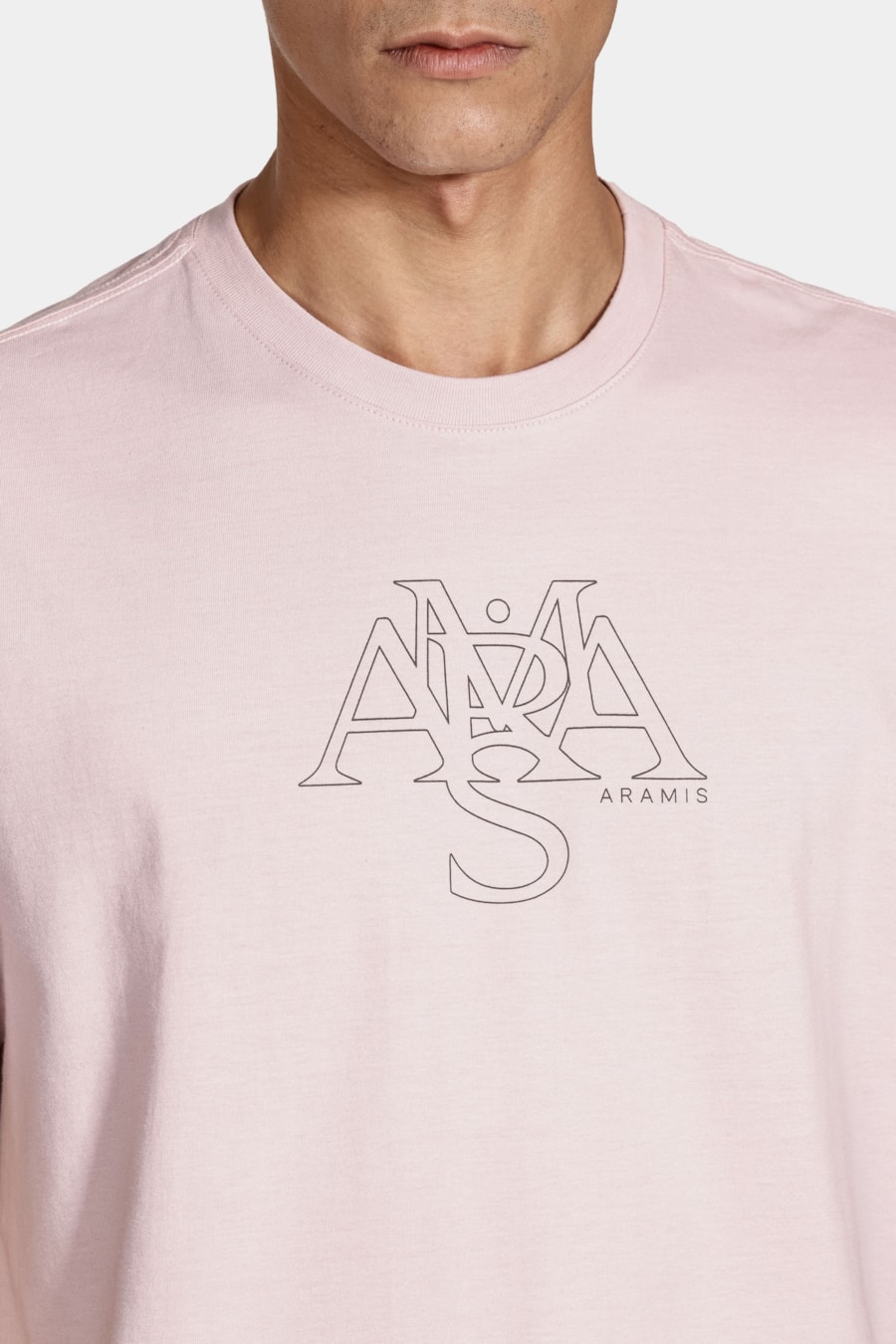 Camiseta Manga Curta Lettering Aramis Rosa Seco 116 — foto 3 de 5