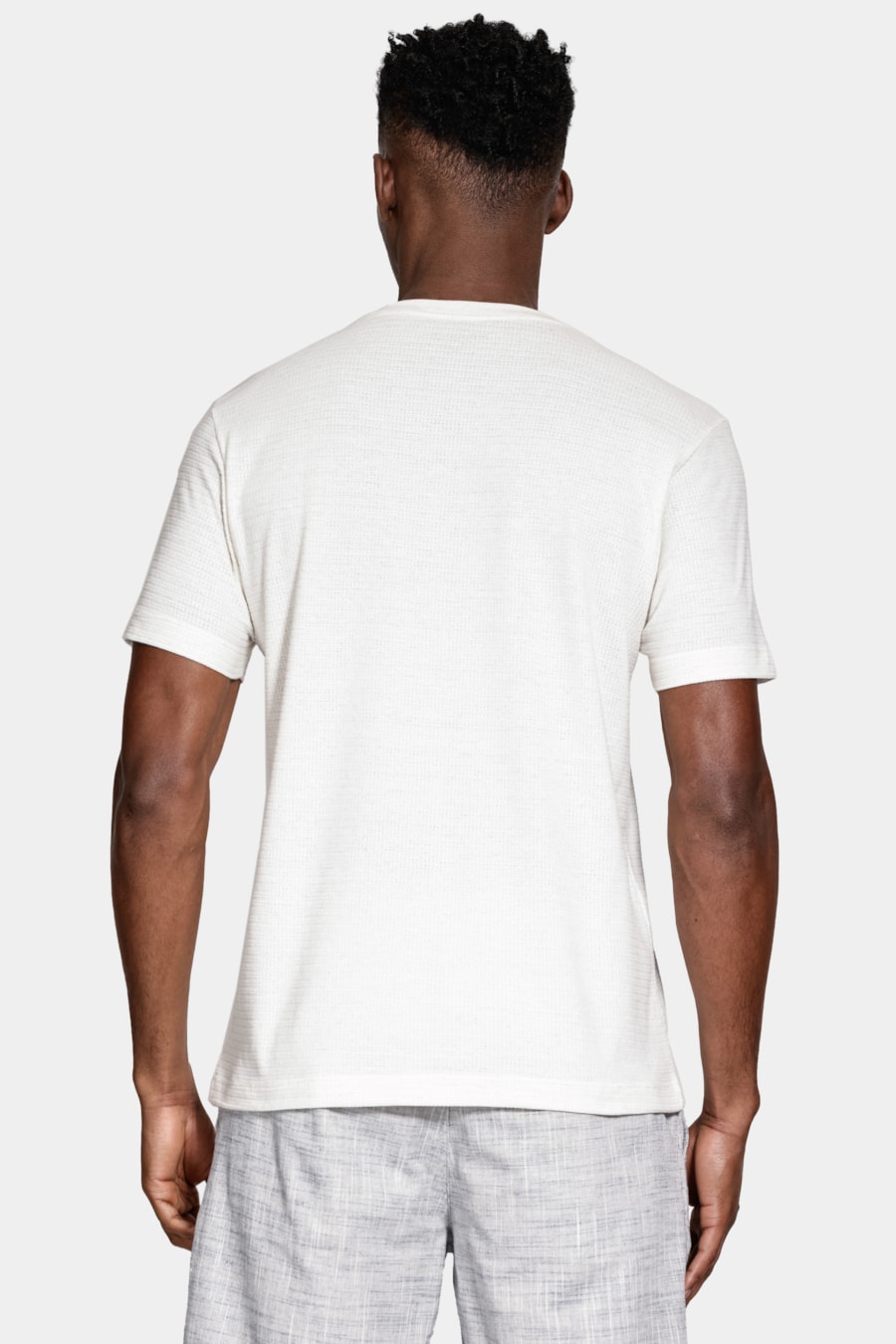 Camiseta Manga Curta Linho Natural — foto 4 de 5