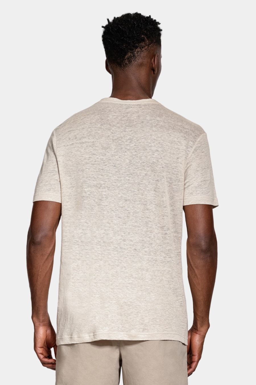 Camiseta Manga Curta Linho Stripe Linho — foto 4 de 5