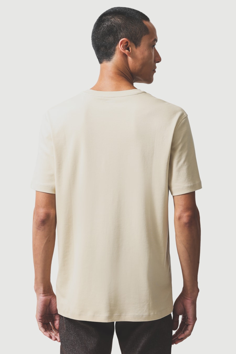 Camiseta Manga Curta Liquid Cotton Amarelo Claro 118 — foto 4 de 5