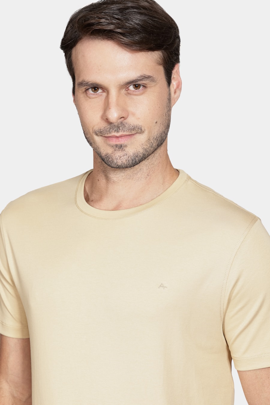 Camiseta Manga Curta Liquid Cotton Amarelo Dente Leão — foto 3 de 4