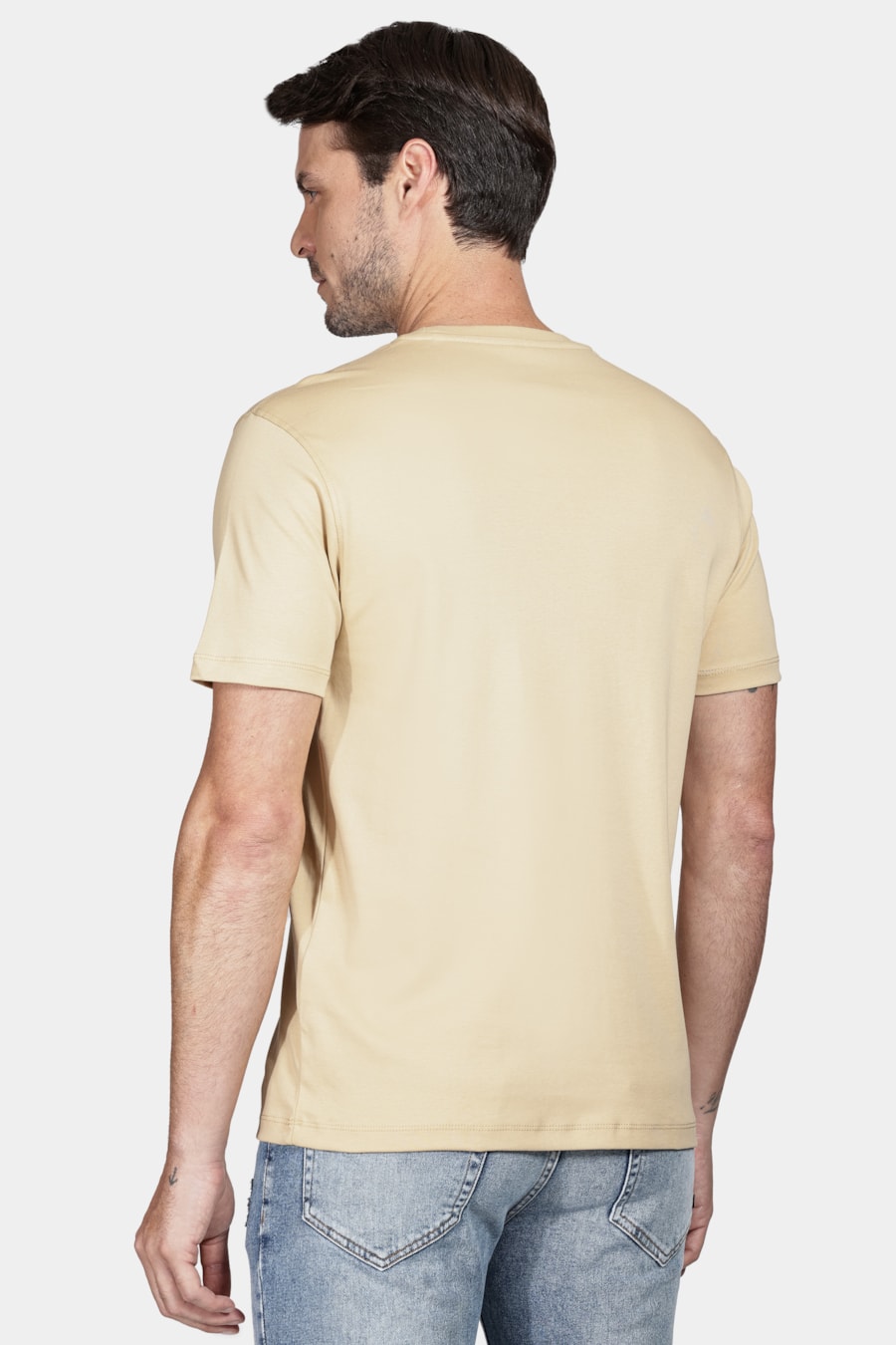Camiseta Manga Curta Liquid Cotton Amarelo Dente Leão — foto 4 de 4