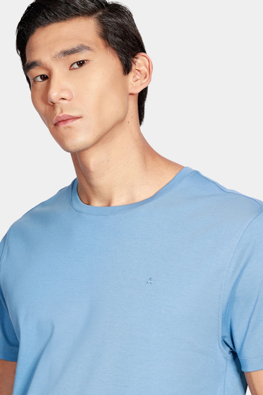 Camiseta Manga Curta Liquid Cotton Azul Índigo — foto 3 de 4