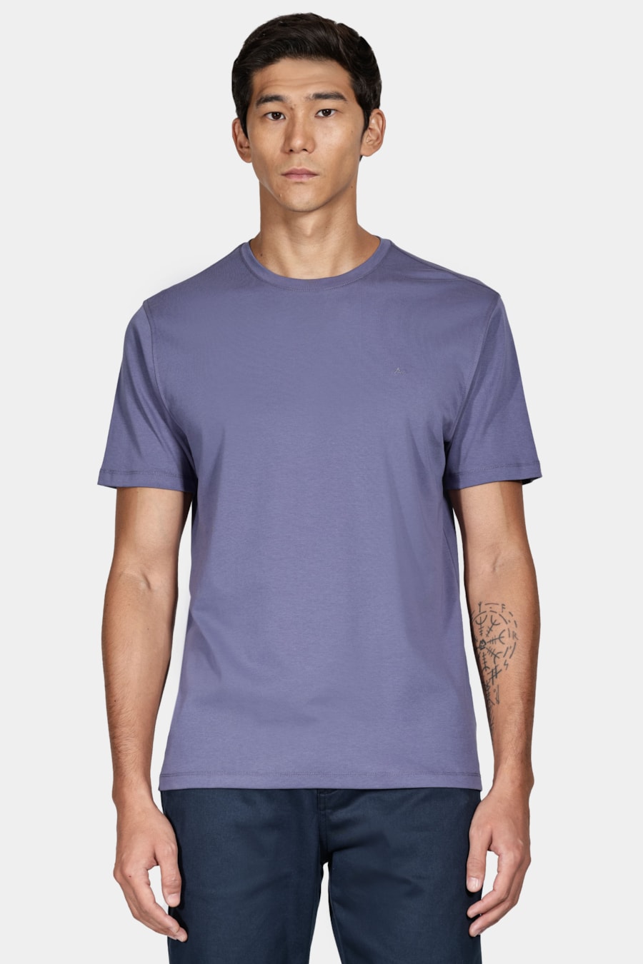 Camiseta Manga Curta Liquid Cotton Azul Indigo — foto 1 de 5