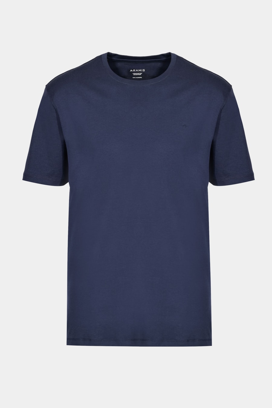 Camiseta Manga Curta Liquid Cotton Azul Marinho — foto 5 de 5