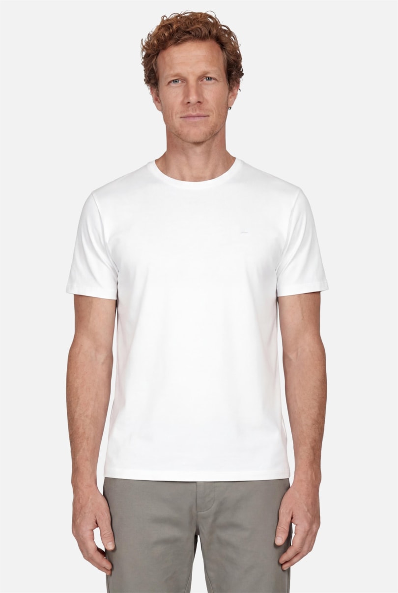Camiseta Manga Curta Liquid Cotton Branco