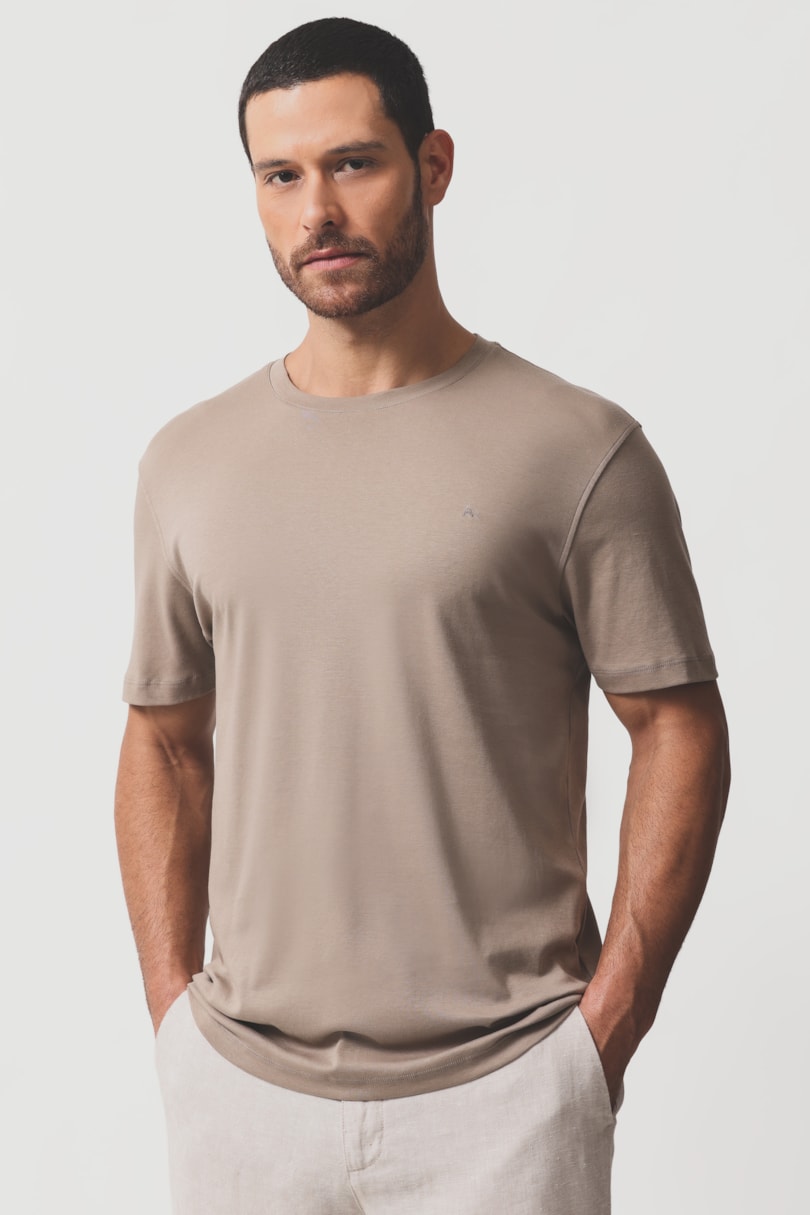 Camiseta Manga Curta Liquid Cotton Fendi 118