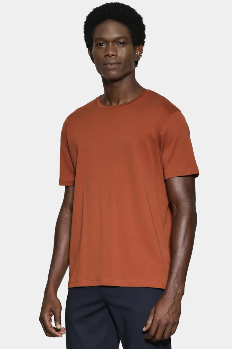Camiseta Manga Curta Liquid Cotton Ferrugem 117
