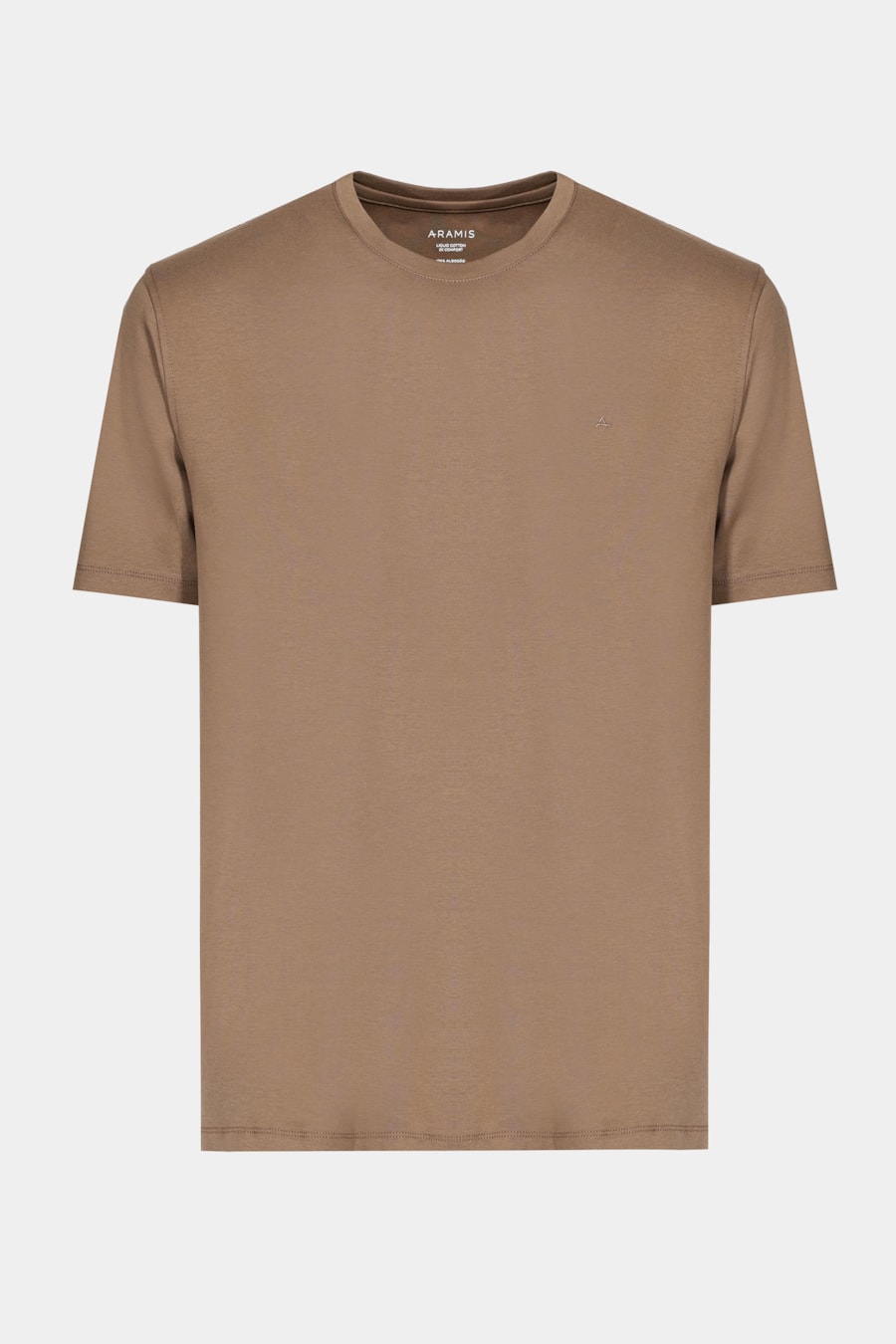Camiseta Manga Curta Liquid Cotton Marrom Tabaco — foto 5 de 5