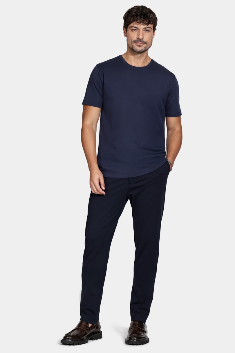 Camiseta Manga Curta Liquid Cotton Navy