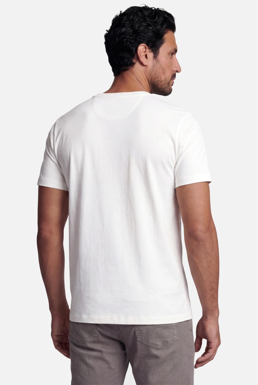 Camiseta Manga Curta Liquid Cotton Off White — foto 4 de 5