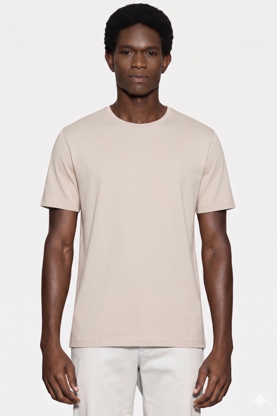 Camiseta Manga Curta Liquid Cotton Palha — foto 1 de 5