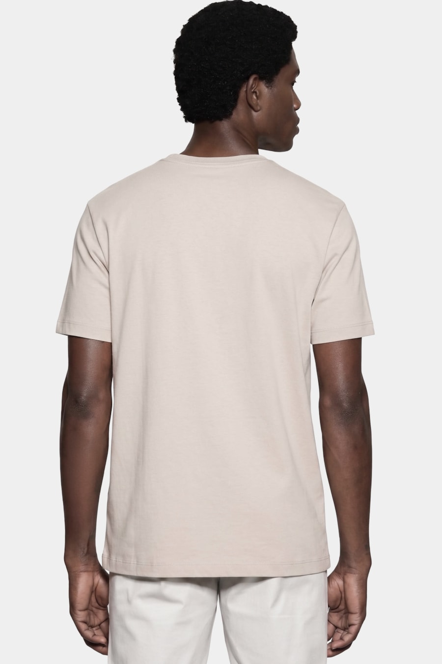 Camiseta Manga Curta Liquid Cotton Palha — foto 4 de 5