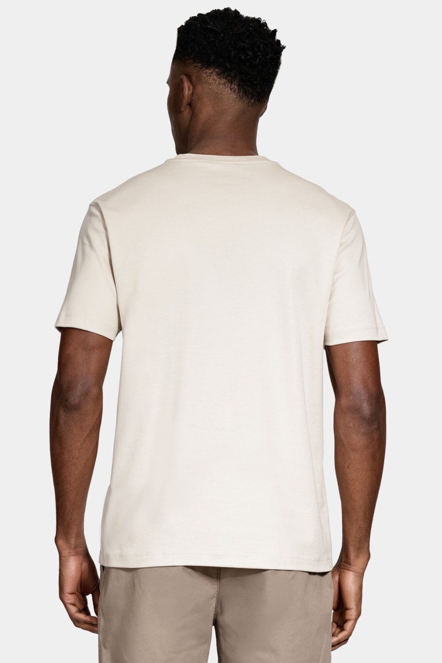 Camiseta Manga Curta Liquid Cotton Palha — foto 4 de 5