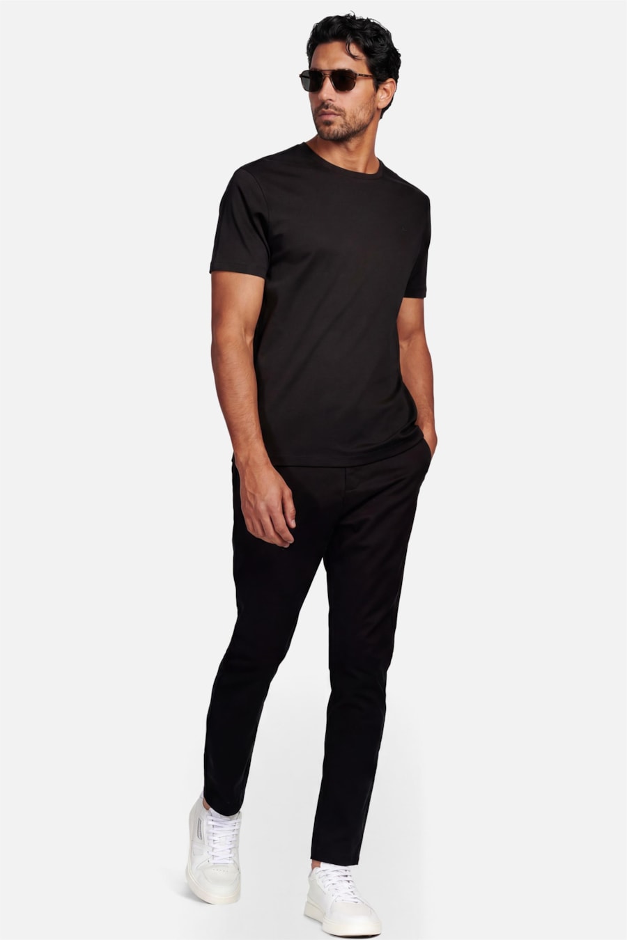 Camiseta Manga Curta Liquid Cotton Preto — foto 2 de 5
