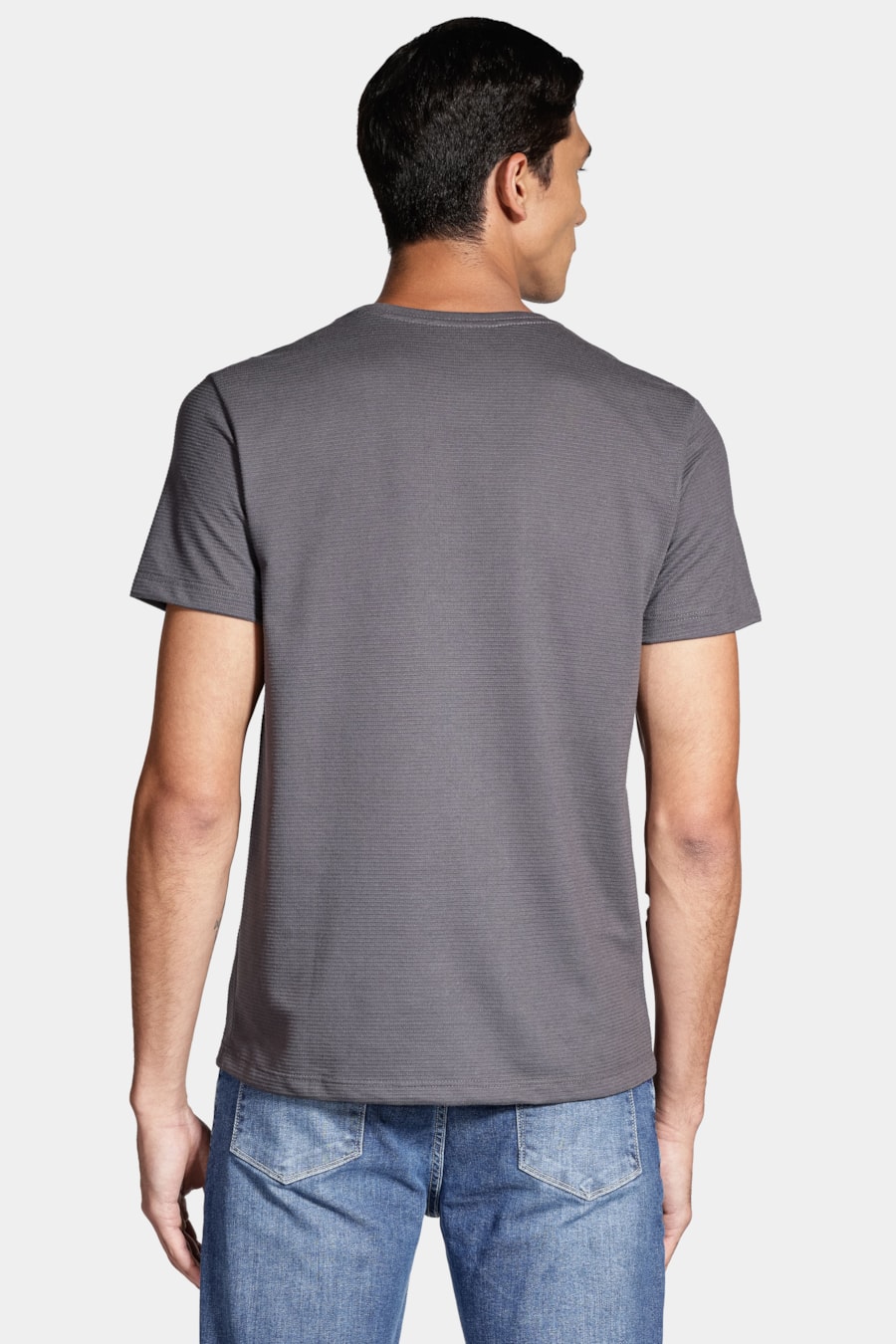 Camiseta Manga Curta Lisboa Cinza — foto 4 de 4