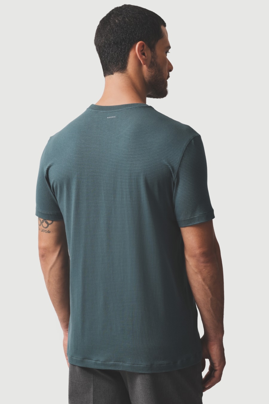 Camiseta Manga Curta Listrada em Modal Floresta 118 — foto 4 de 5