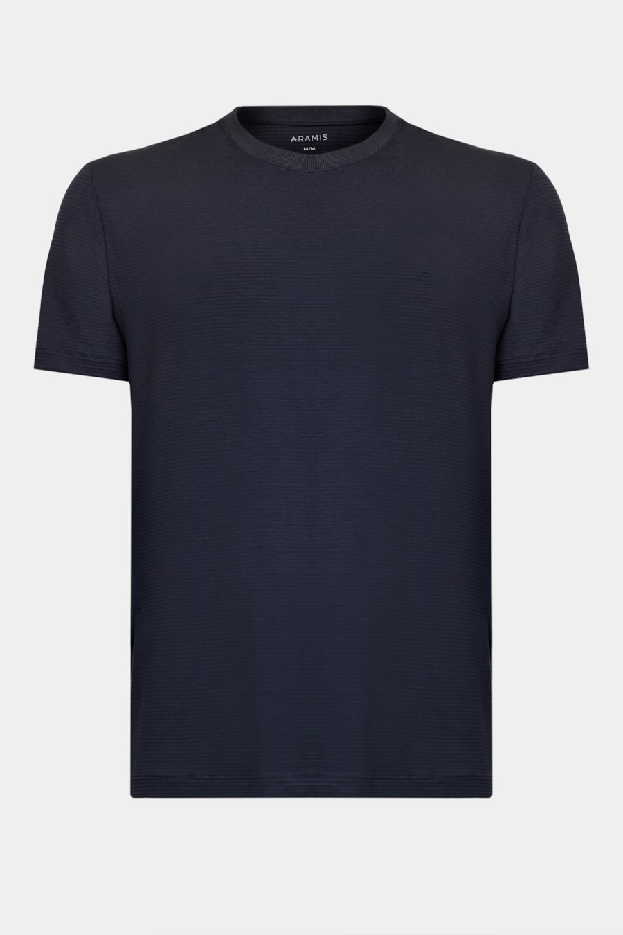 Camiseta Manga Curta Listrada em Modal Marinho — foto 5 de 5