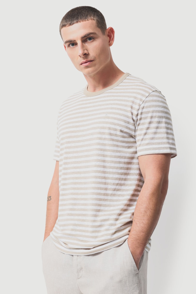 Camiseta Manga Curta Listrada Safari C/ Branco 118