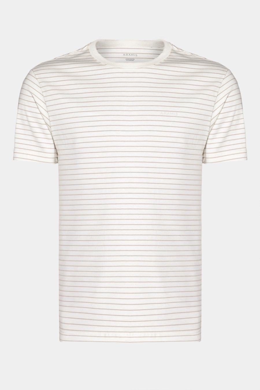 Camiseta Manga Curta Listras Básica Off White C/ Castor — foto 5 de 5