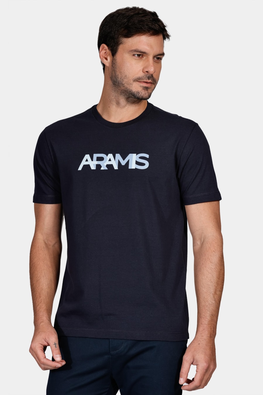 Camiseta Manga Curta Logo Aramis Marinho — foto 1 de 4