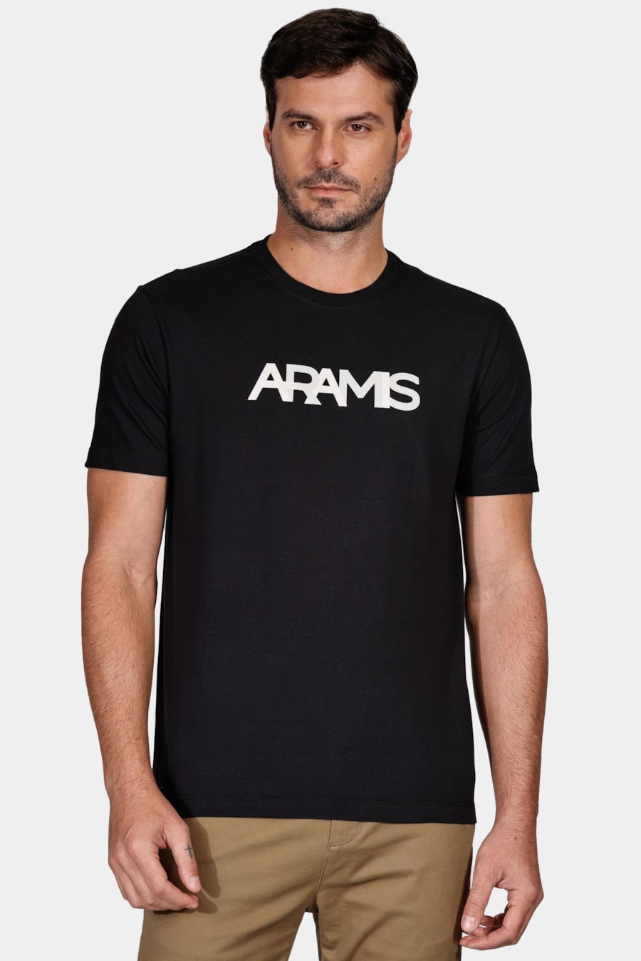 Camiseta Manga Curta Logo Aramis Preto — foto 1 de 4
