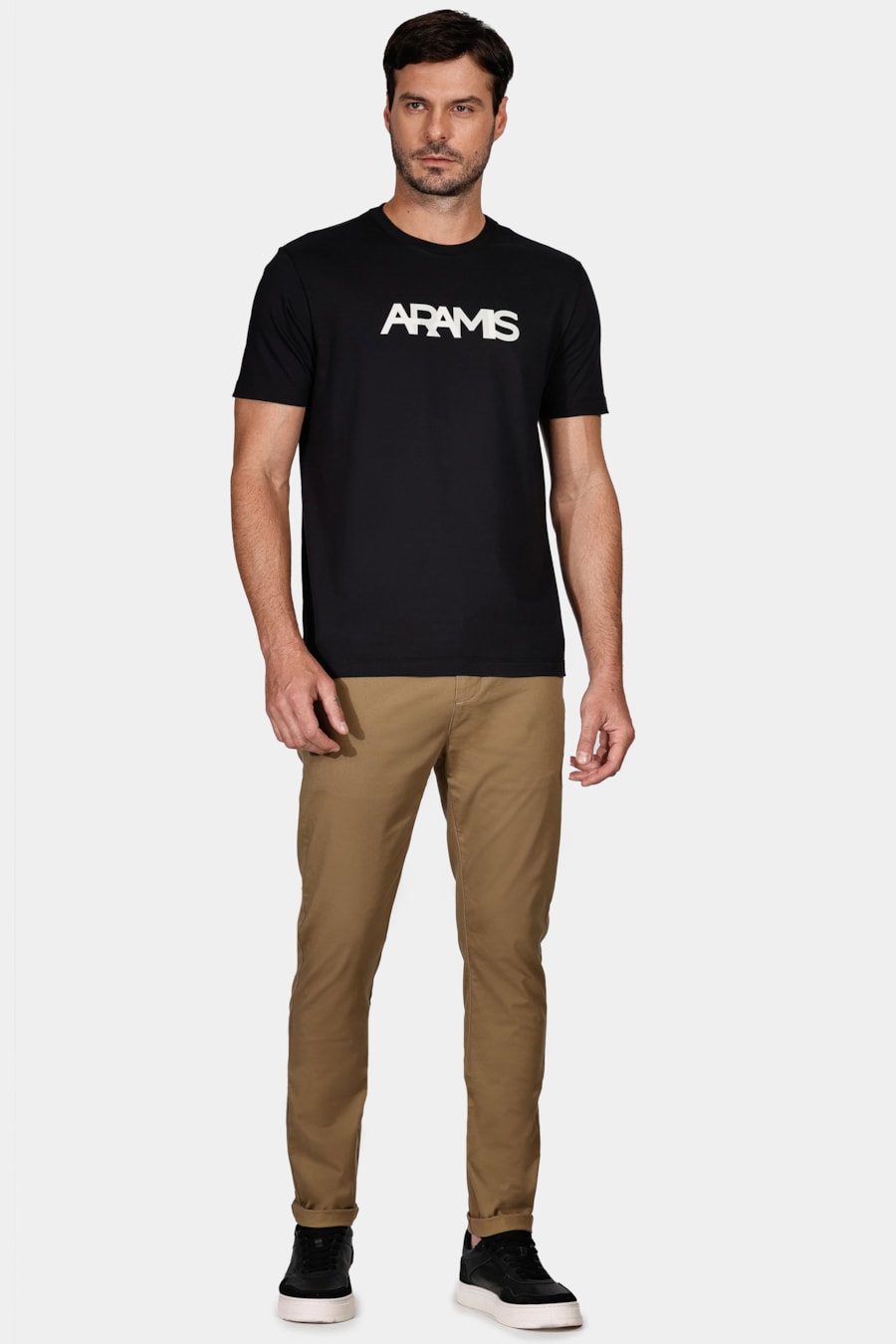 Camiseta Manga Curta Logo Aramis Preto — foto 2 de 4