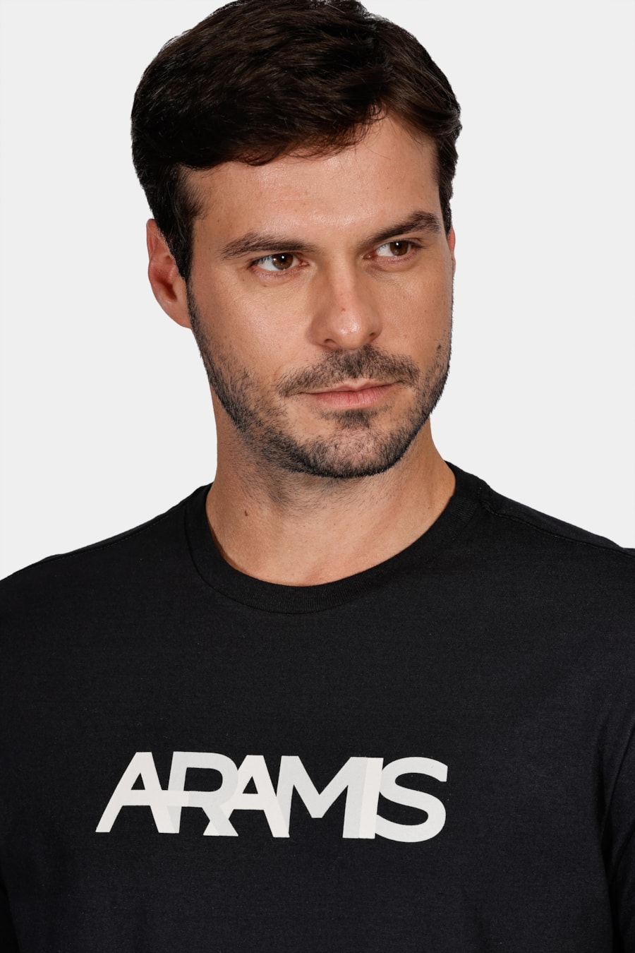 Camiseta Manga Curta Logo Aramis Preto — foto 3 de 4